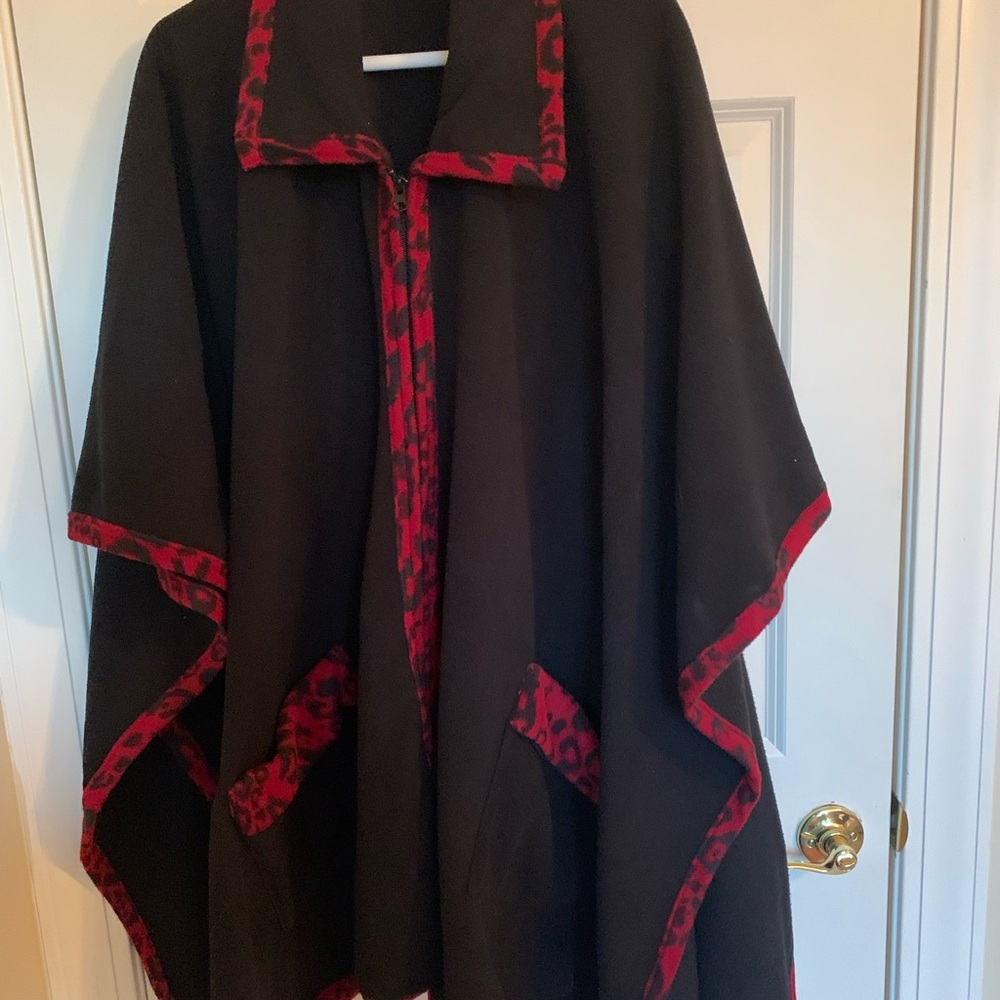 Fleece poncho